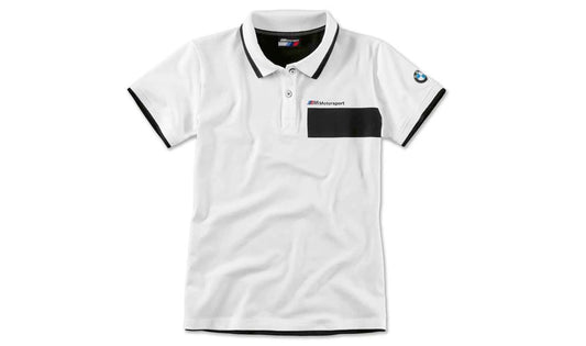 Polo M Motorsport Woman Times XS White/Nero per BMW. Valido per BMW. BMW originale.