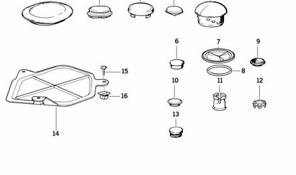 Junta OEM 51711970989 para BMW E31. Original BMW.