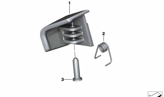 Palanca de acción derecha OEM 46637725156 para BMW Motorrad C 600 Sport, C 650 Sport. Original BMW Motorrad.