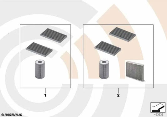 Inspection Kit for BMW X5 E70N, F15, X6 E71, F16 (OEM 88002475027). Genuine BMW