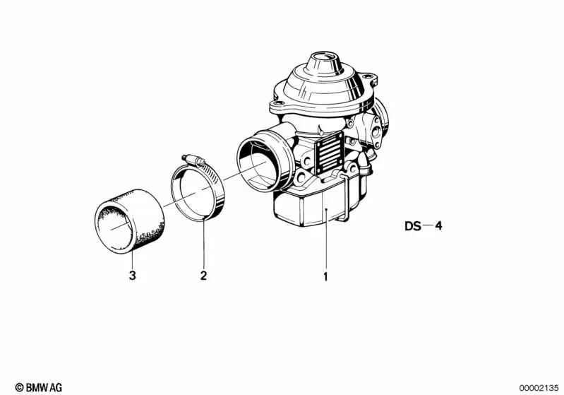 Carburador izquierdo para BMW (OEM 13111338073). Original BMW