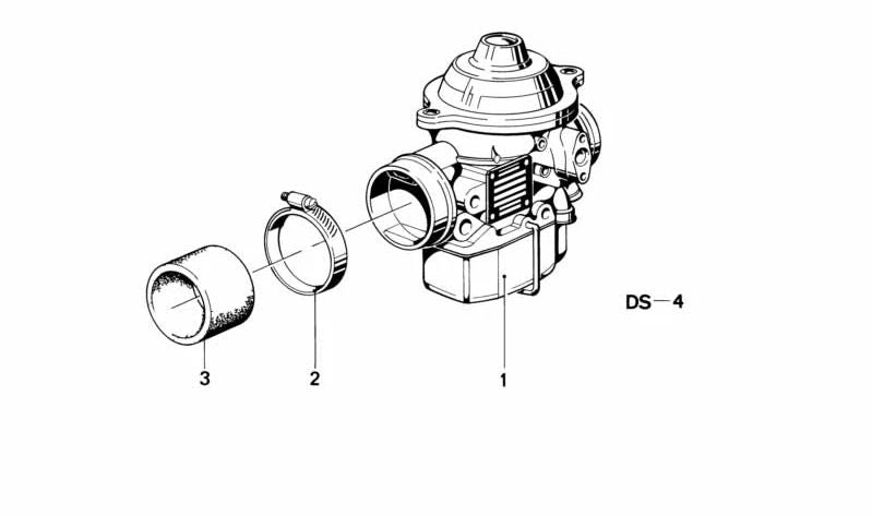 Carburador derecho para BMW (OEM 13111338312). Original BMW