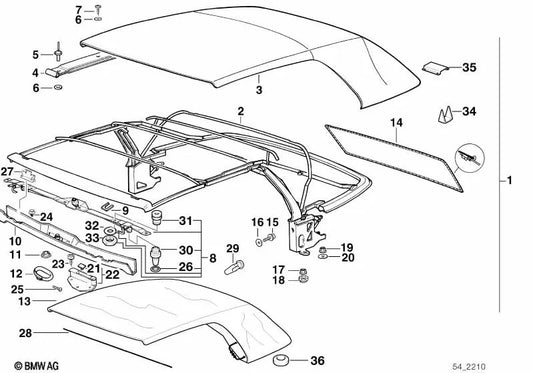 BMW E169, E36 (OEM 07119902248). BMW original.