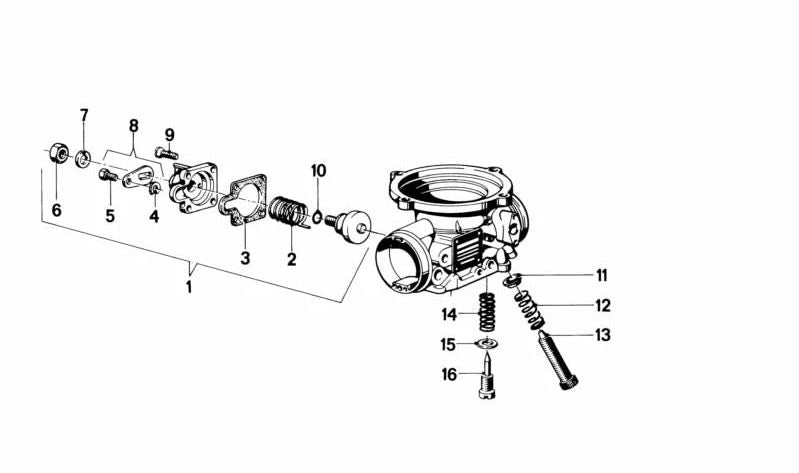Nipel para varios modelos/series de BMW (OEM 13111254757). Original BMW.