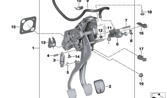 Junta del servofreno OEM 34336864115 para BMW G42, G87, G20, G21, G28, G80, G81, G22, G23, G26, G82, G83, F90, G30, G31, G32, G11, G12, F91, F92, F93, G14, G15, G16, G01, G08, F97, G02, F98, G05, G18, F95, G06, F96, G07, G29, i3. Original BMW.