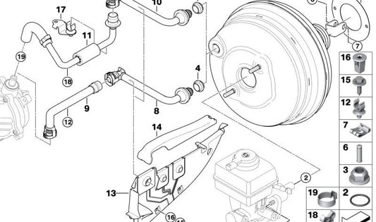 Junta inferior de compartimento motor OEM 12906773554 para BMW X5 (E70, E70N, F15, F85) y BMW X6 (E71, F16, F86). Pieza original BMW.