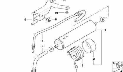 Tubería de alimentación de combustible OEM 13327796801 para MINI R50 One D (R5B1, R5B2) 2003-2006. Original MINI.