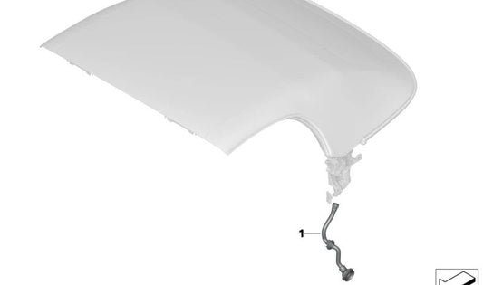 Tubo de drenagem da água direita para BMW Z4 G29 (OEM 54347434492). BMW original