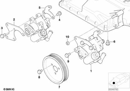 Polea para BMW Serie 5 E39, Serie 7 E65 (OEM 32421406769). Original BMW