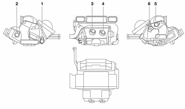 Actuador de compuerta de ventilación para BMW E52 (OEM 64116908982). Original BMW