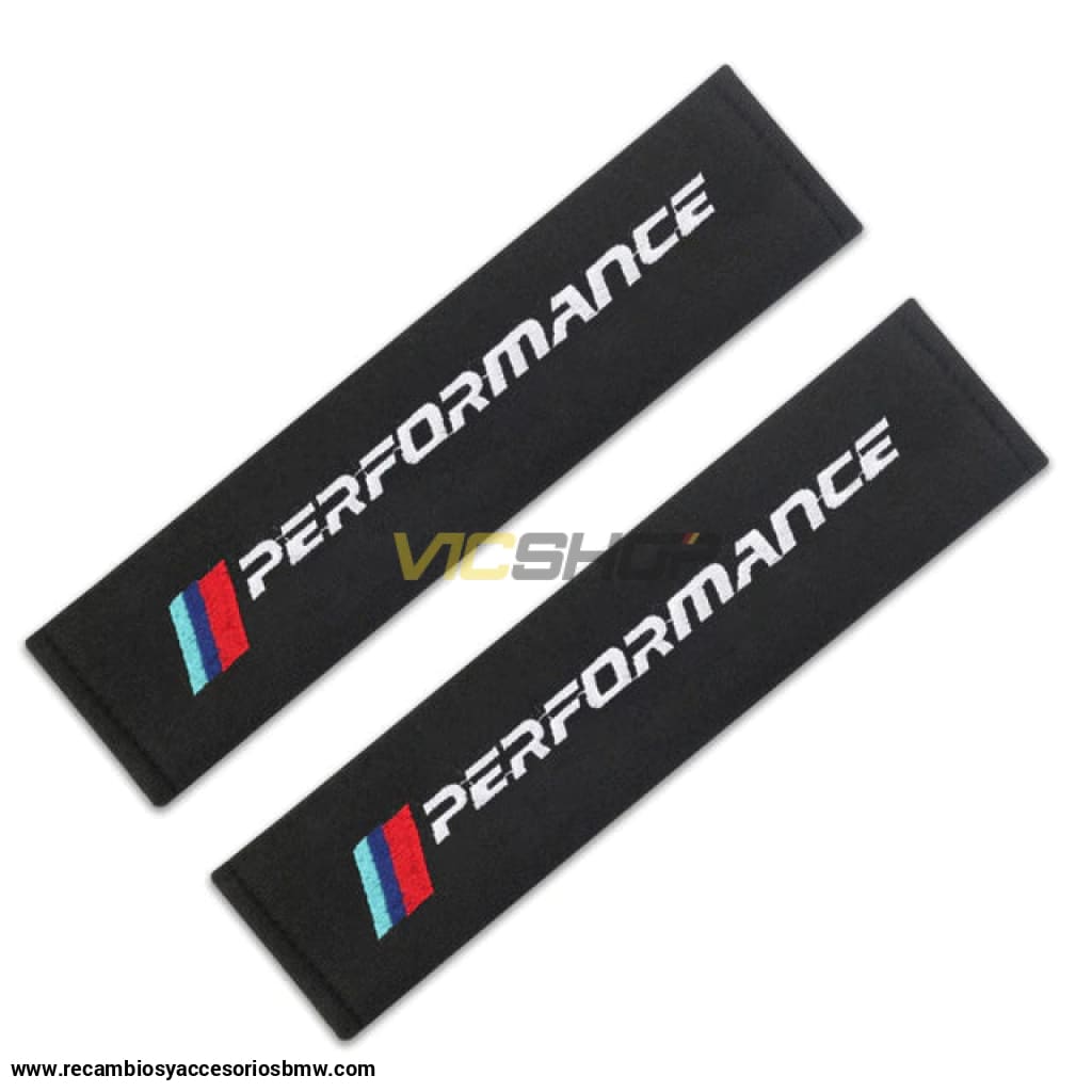 Almohadillas Para Cinturón De Seguridad Bmw ///Performance Color Negro. Accesorios