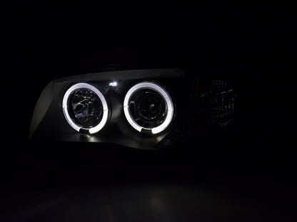 Faros delanteros delanteros BMW Serie 1 E87 / E81 04-11 negro
