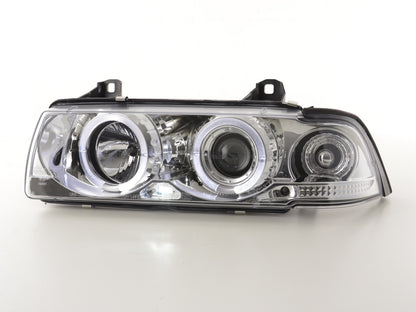 Faros delanteros delanteros BMW Serie 3 Coupé E36 92-98 cromados