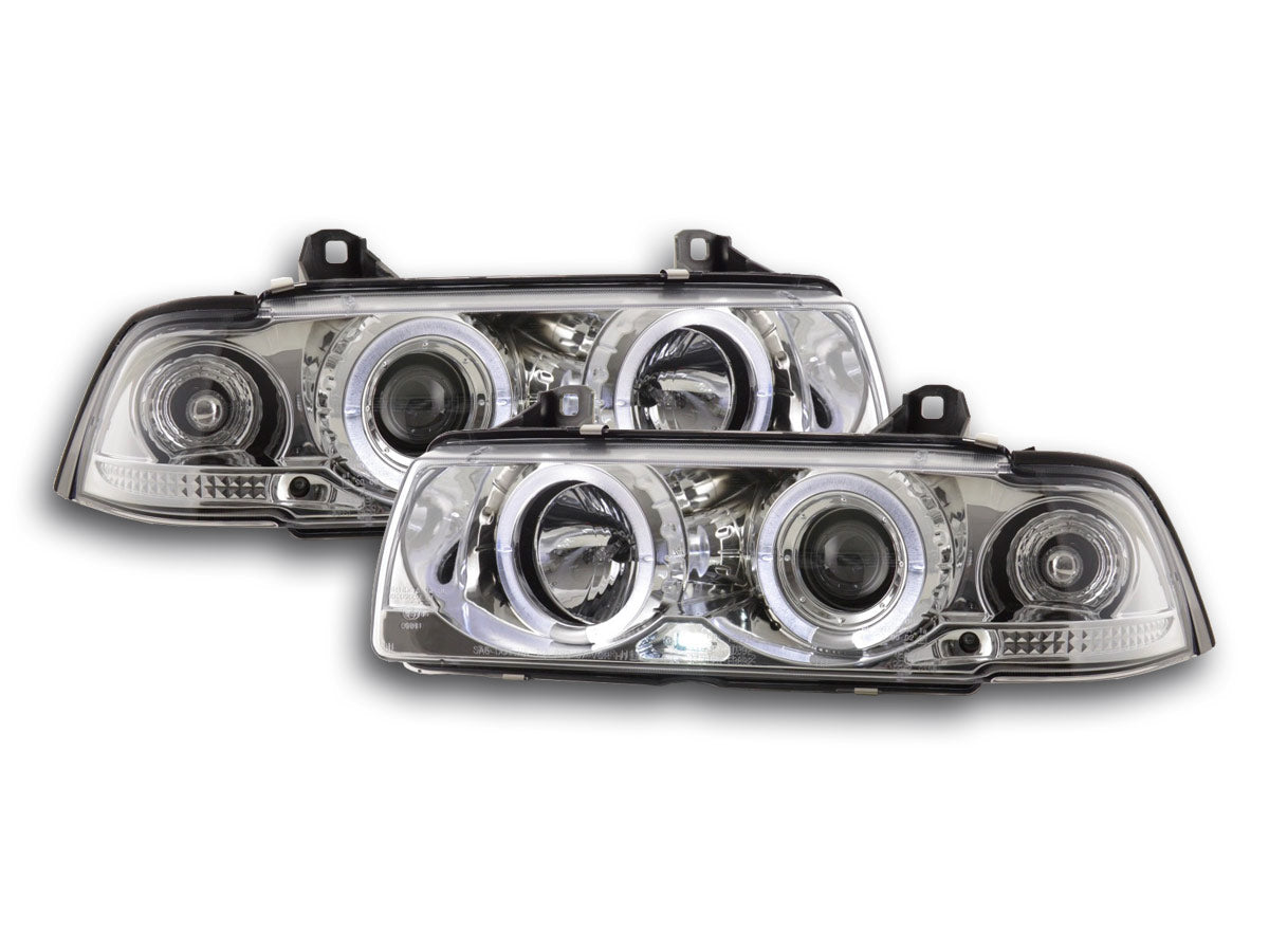 Faros delanteros delanteros BMW Serie 3 Coupé E36 92-98 cromados