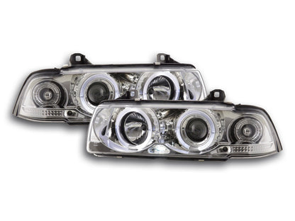 Faros delanteros delanteros BMW Serie 3 Coupé E36 92-98 cromados