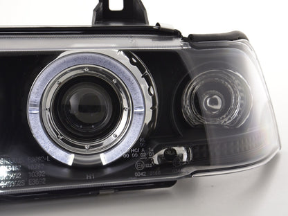 Faros delanteros delanteros BMW Serie 3 Berlina E36 92-98 negro