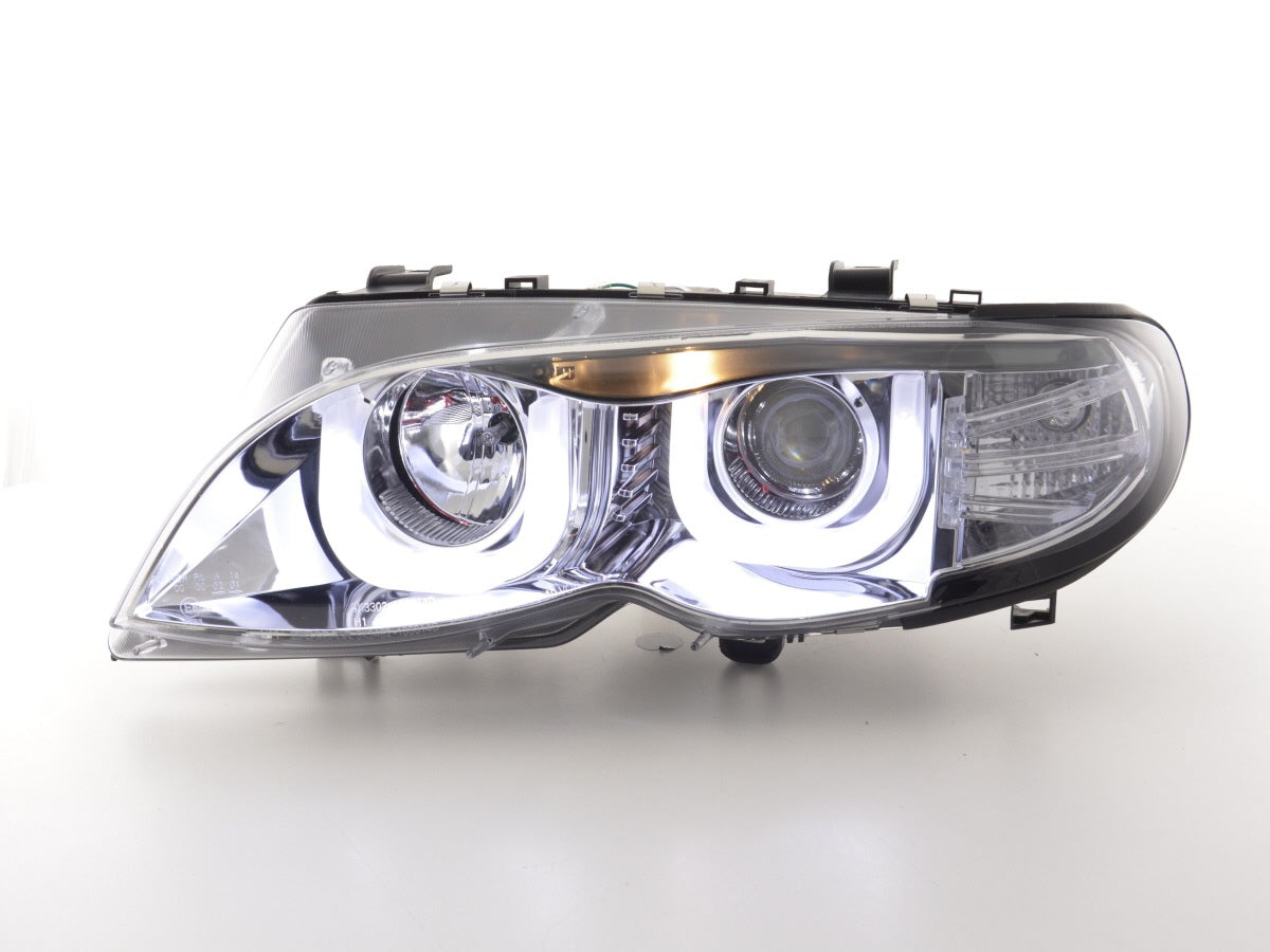 Faros Angel Eyes BMW Serie 3 E46 Berlina/Touring 02-05 cromados