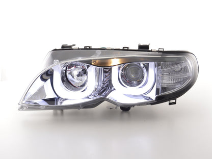 Faros Angel Eyes BMW Serie 3 E46 Berlina/Touring 02-05 cromados
