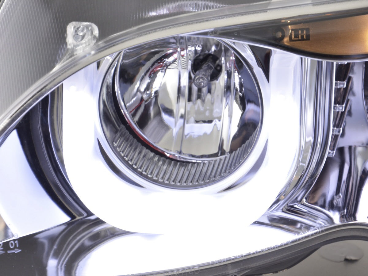Faros Angel Eyes BMW Serie 3 E46 Berlina/Touring 02-05 cromados