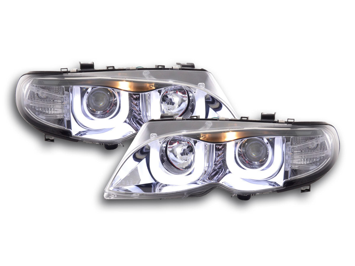 Faros Angel Eyes BMW Serie 3 E46 Berlina/Touring 02-05 cromados