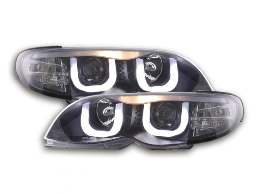 Angel Eye Faros per BMW 3 E46 Berlina/Touring 02-05 in nero