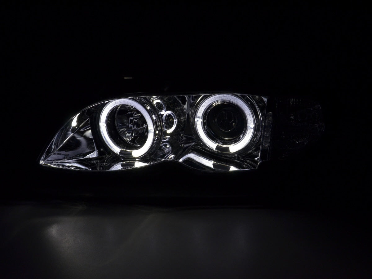 Faros delanteros delanteros BMW Serie 3 E46 Berlina/Touring 02-05 cromados