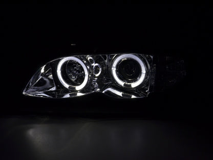 Faros delanteros delanteros BMW Serie 3 E46 Berlina/Touring 02-05 cromados