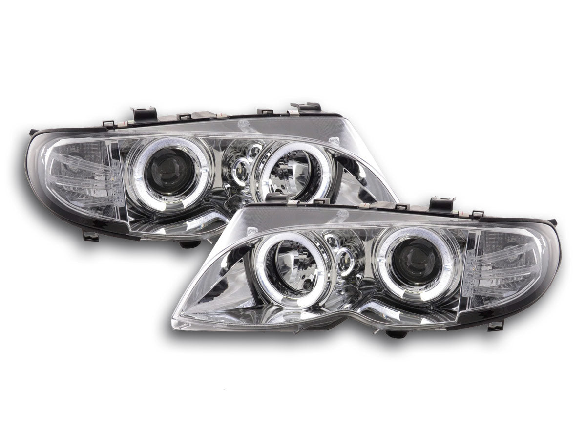 Faros delanteros delanteros BMW Serie 3 E46 Berlina/Touring 02-05 cromados