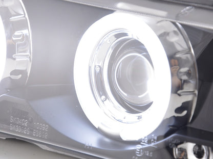 Faros delanteros ojos de angel CCFL BMW Serie 3 E36 Coupé/Cabrio 92-98 negro