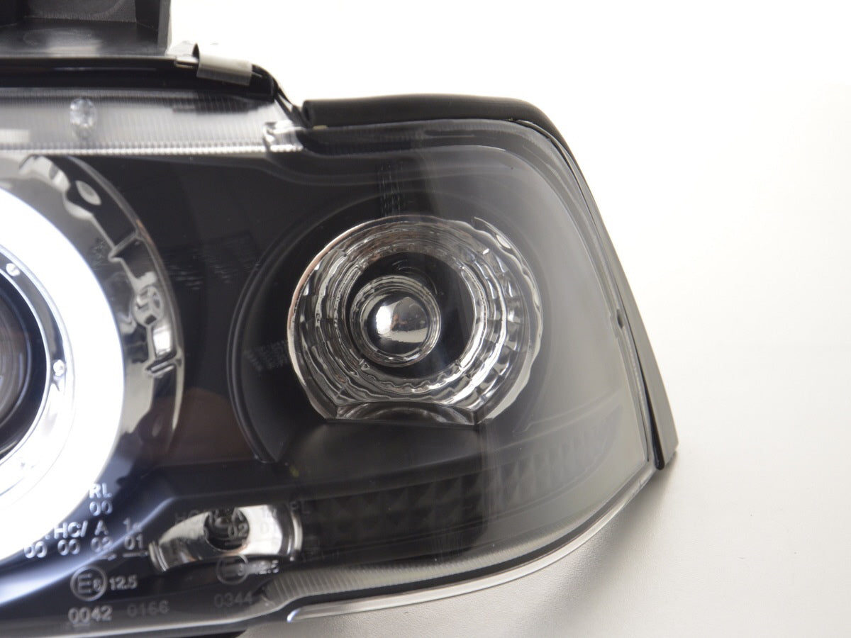 Faros delanteros ojos de angel CCFL BMW Serie 3 E36 Coupé/Cabrio 92-98 negro