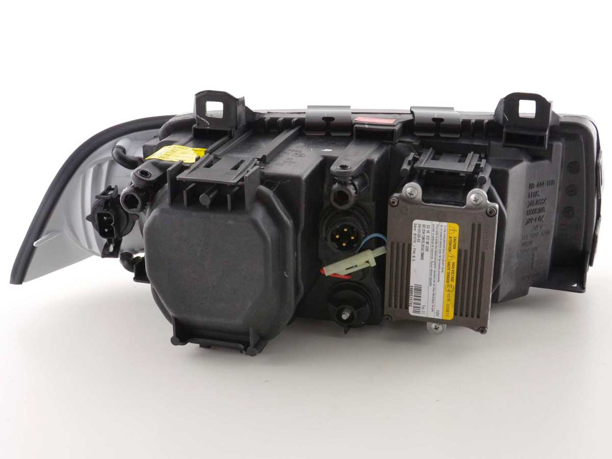 Xenon front headlights with Angel Eyes Optics for BMW 3 Coupé Series E36 Year 92-98 chromed