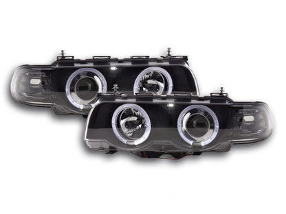 Faro delantero BMW Serie 7 E38 99-02 negro