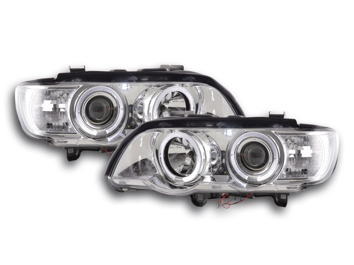 Front headlights BMW X5 E53 98-02 chrome