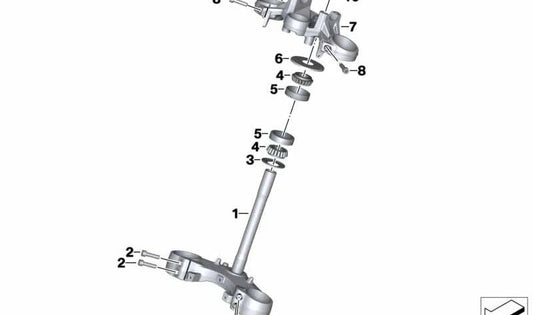 Chapa cobertora OEM 31427658259 para motos BMW F 650 CS, F 800 GT, F 800 S, F 800 ST, F 800 R. Original BMW Motorrad.