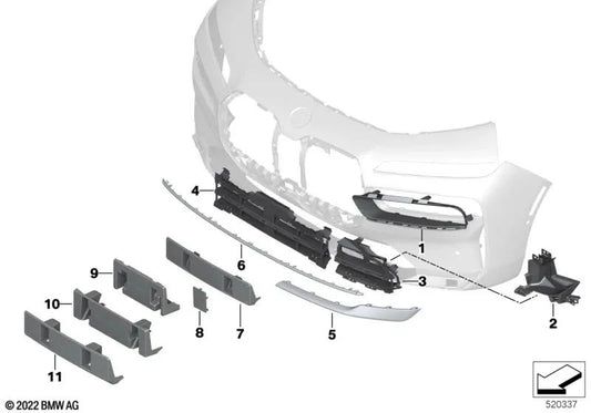 Right Chrome Molding for BMW 7 Series G70 (OEM 51135A01664). Original BMW