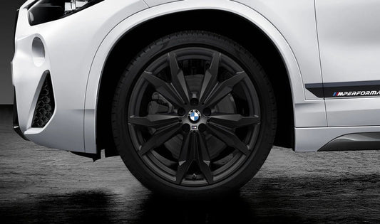 Complete wheel set M Double Spoke 717 for BMW X1 F48, F48N, X2 F39 (OEM 36112459622). Original BMW