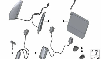 Cojín lumbar (Lordosenkissen) OEM 52107213760 para BMW Z4 E89. Original BMW.