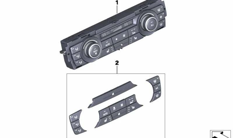 Módulo de control del aire acondicionado automático High OEM 64119312721 para BMW F25, F26. Original BMW.