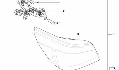 Blu blu bulbo intermittente 12V 21W OEM 63217160907 per BMW E36, E46, E39, E60, E38, E85 e Mini R50, R53. Compatibile con piloti posteriori bianchi. BMW originale e Mini.