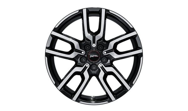 Llanta de aluminio JCW Lap Spoke 960 bicolor 18" OEM 36105B3F5E6 para MINI Cooper J01, Aceman J05. Original MINI.