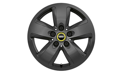 Cerchio in lega leggera 16" 6.5J ET54 Spectre Grey Dark Metallic OEM 36116887935 per MINI F55, F56, F56 BEV, F57 Cabrio... e altro. MINI originale.