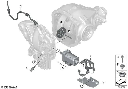 Eixo intermediário para BMW G42 Série 2, Série 3 G20, G20N, G21, G21N, Série 4 G22, G23, G26, 5 G30N Série, Série 8 G14, G15, G16, X3 G01, G01N, X4 G02, G02N, X5 G05 , G05N, G18, X6 G06, G06N, X7 G07, G07N, Z4 G29 (OEM 33108687540). BMW original