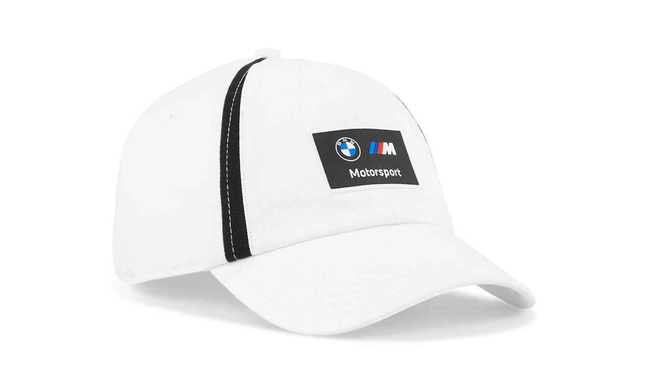Gorra MMS Heritage blanca OEM 80165B5D0F2 para BMW. Original BMW.