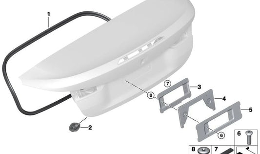 Tuerca de inserción OEM 51139881257 para BMW X3 G01, X4 G02, X5 G05, X6 G06, X7 G07. Original BMW.