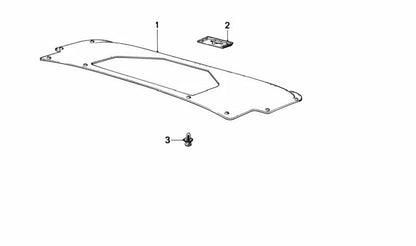 Revestimiento de Portón Trasero para BMW Serie 3 E30 (OEM 51491916246). Original BMW