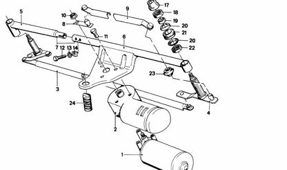 Oemparabrisas Wiper 61611371703 para série BMW 7 E23 (todos os modelos compatíveis). Substituição original da BMW.