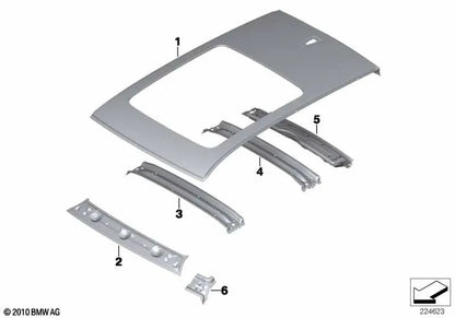 A-pillar connection/right windshield drift OEM 41007330332 for BMW X3 F25 sDrive18d, sDrive20i, xDrive20i... and more. Genuine BMW.