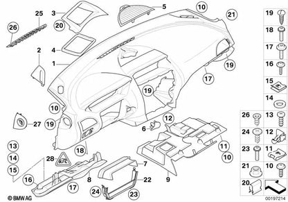 Vorstand für BMW Serie 6 E63, E63N, E64, E64N (OEM 62306937960). Original BMW