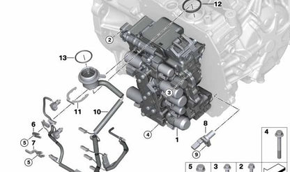 Anillo O obturador OEM 24278627853 para BMW F45, F46, i8, X1 F48, X2 F39 y MINI F55, F56, F57, F60… y más. Original BMW y MINI.