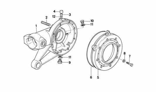 Caperuza OEM 33111451988 para motos BMW K1200 GT, R1150 GS, K75, R1100 RT... y más. Original BMW Motorrad.